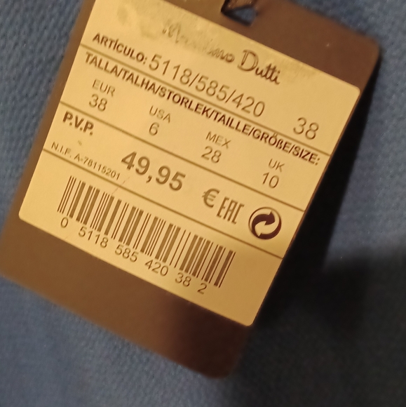 Blue blouse, NEW! size 6 - Picture 5 of 5